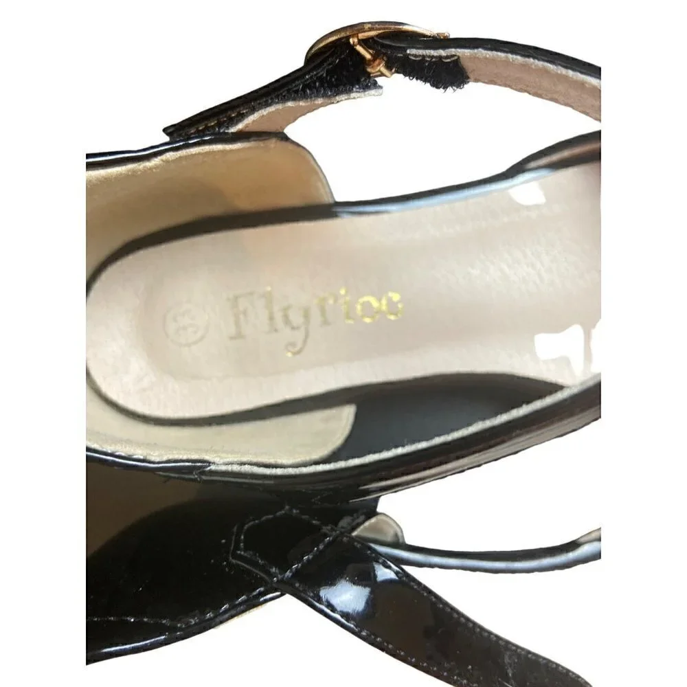 Flyrioc Girls Heals‎ Sandals Dress Shoes Size US 2.5